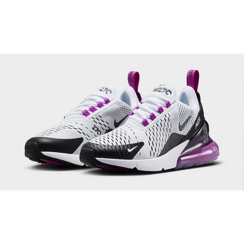 Nike Air Max 270 Women's Sneakers - White, Black, Purple